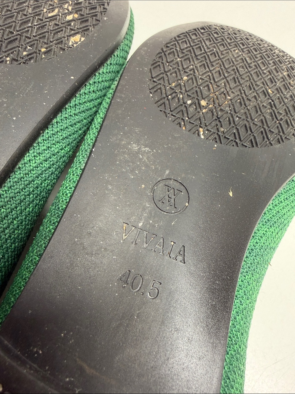 Vivaia Claire Ballet Flats Slip On Knit Shoes Lightweight Flat Forest Green 9.5 - Picture 9 of 11